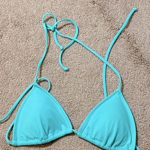 VICTORIA SECRET BLUE STRING TOP